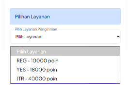 Pilih Layanan Pengiriman