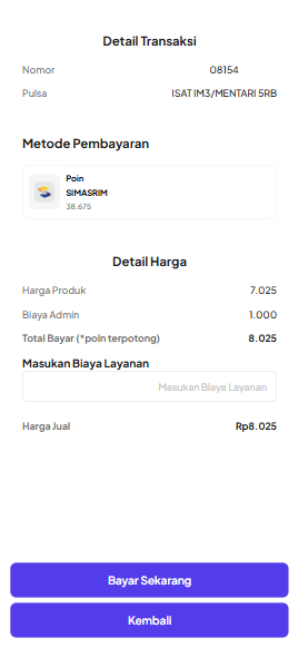 Pilih Metode Pembayaran