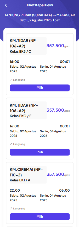 Jadwal Kapal Pelni