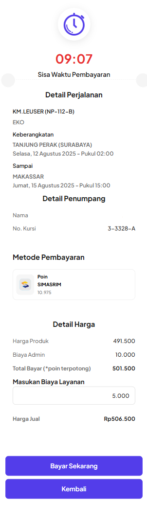 Metode Pembayaran Tiket Pelni